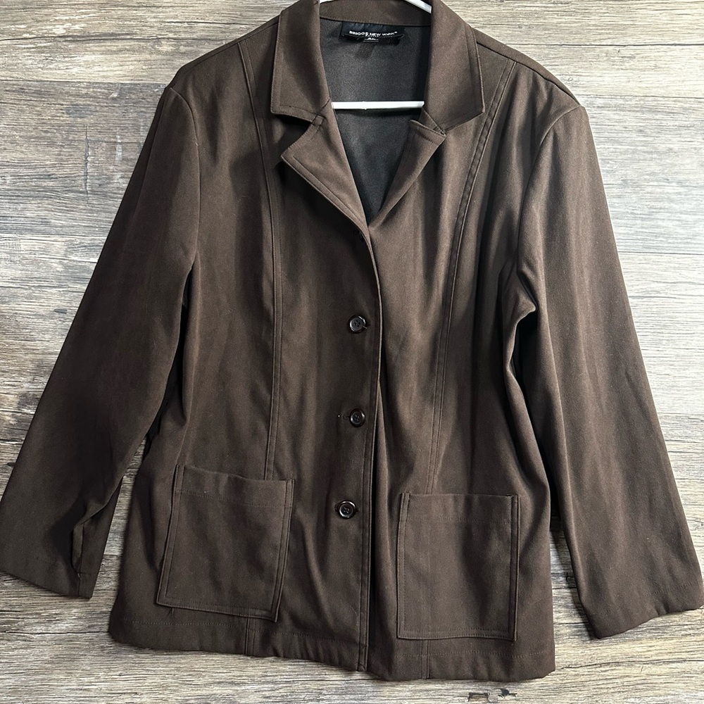 Briggs New York Dark Brown Women's‎ Blazer
